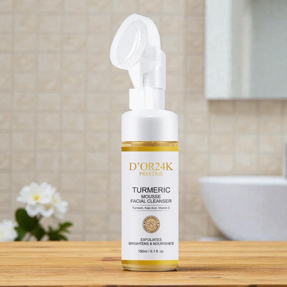 Turmeric Mousse Facial Cleanser Scrub by D’OR24K